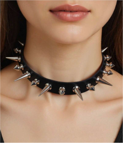 gargantilla-collar-choker-con-picos-de-cuero-modelo-negro-dark-grunge-punk-gotico-aesthetic-outfli